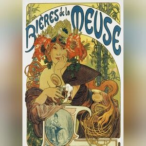 Vintage Art Nouveau Print